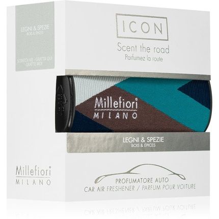 Millefiori Icon Wood & Spices Car Deodorant - 1 Piece
