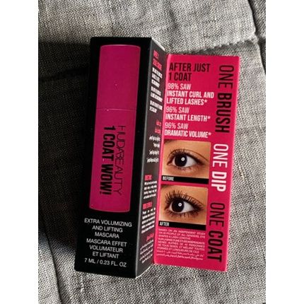 Huda Beauty One Coat Wow! Extra Volumizing & Lifting Mascara Very Vanta 7Ml