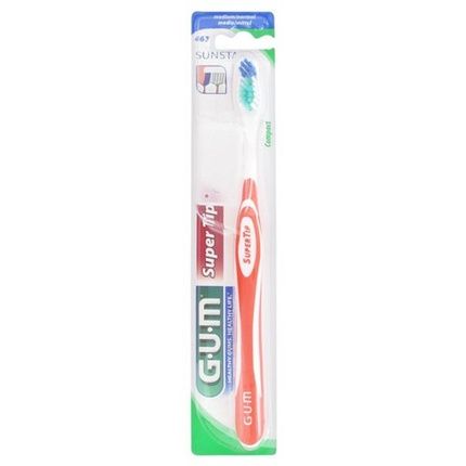 Gum Supertip Medium Toothbrush With Multi-Stage Cleaning