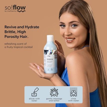 So!Flow Aloe & Ganoderma Lucidum Replenishing Shampoo For All Porosity Types - Achieve Naturally Balanced, Hydrated, And Revitalized Hair