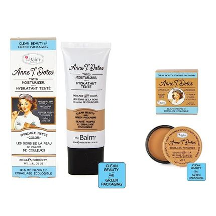 Thebalm Anne T. Dotes Tinted Moisturizer & Concealer Set #34 For Tan Skin