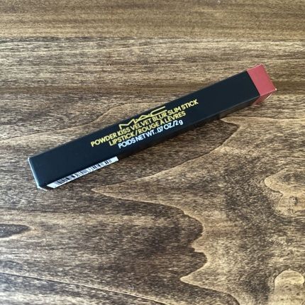 Mac Powder Kiss Velvet Blur Slim Lipstick 899 Brickthrough 0.07Oz/2G
