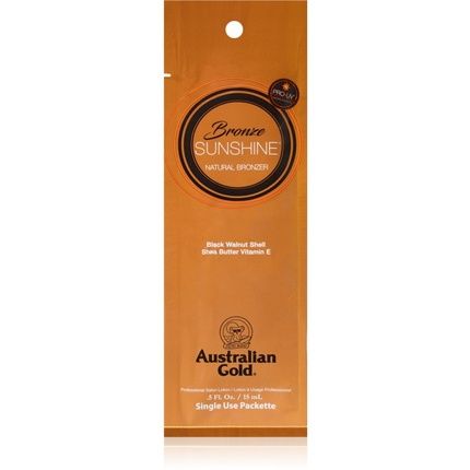 Australian Gold Bronze Sunshine Tanning Cream 15 Ml - Shiny Effect