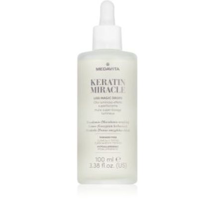 Medavita Keratin Miracle Liss Magic Drops - 100 Ml Smoothing Treatment For Shine And Softness