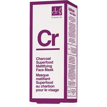 Dr Botanicals Charcoal Superfood Mattifying Face Mask 30Ml - Travel Pack - Image 3