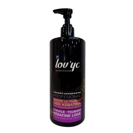 Lov'Yc Professional Keratin And Tsubaki Oil Anti-Frizz Hair Shampoo 25.30 Fl Oz
