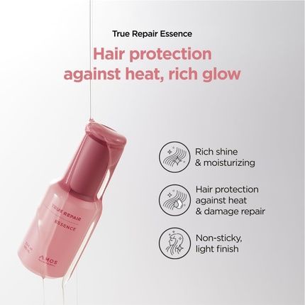 Amos Professional True Repair Hair Oil Heat Protectant Visibly Smooths - Image 3