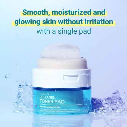 Tenzero Moisture Collagen Toner Pad 70Ea 100% Natural Cotton Hydrating