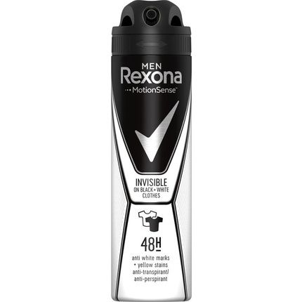 Rexona Men Deodorant Spray 48H Invisible Black & White Antiperspirant