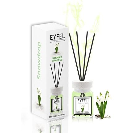 Eyfel Snowdrop Reed Diffuser Set 4.05 Fl Oz