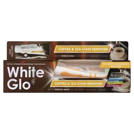 White Glo Extra Strength Whitening Toothpaste For Coffee & Tea Drinkers 150G