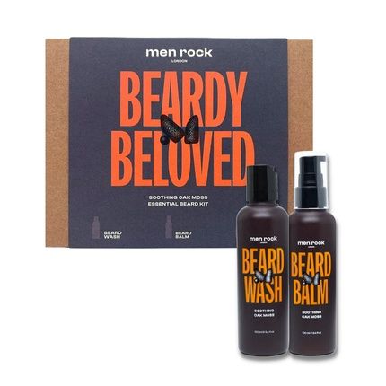 Beardy Beloved Soothing Oak Moss Beard Shampoo And Beard Balm Set 100Ml + 100Ml