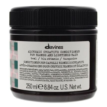 Davines Alchemic Teal Blue Creative Conditioner For Blonde Lightened Hair 250Ml