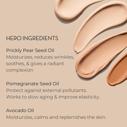 Inika Organic Bb Cream Foundation Vegan Makeup With Hydrating Prickly Pear