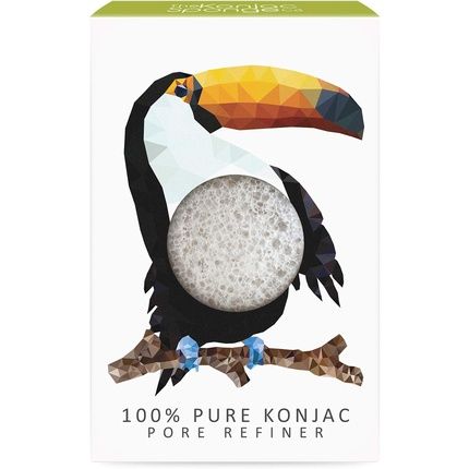 The Konjac Sponge Co Mini Pore Refiner Rainforest Toucan For All Skin Types