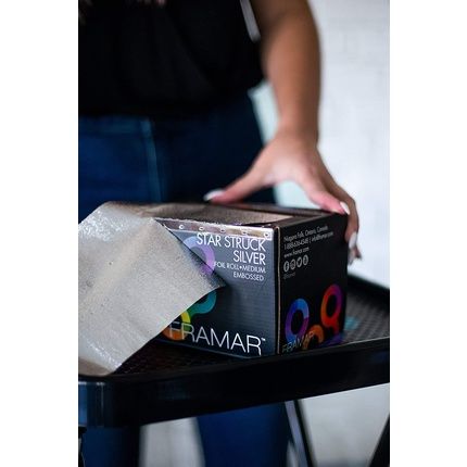 Framar Silver Embossed Roll Hair Foil For Highlighting 320Ft