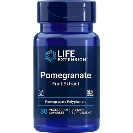 Life Extension Pomegranate Extract Vegetarian Capsules 30 Count