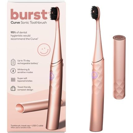 Burst Curve Sonic Electric Toothbrush For Adults Rose Gold