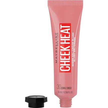 Maybelline Cheek Heat Gelcream Blush 30 Coral Ember 10 Ml