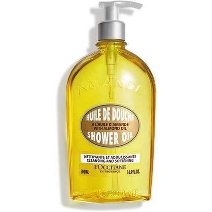 L'Occitane Luxury Size Almond Shower Oil 500Ml Almond Oil Luxury Body Wash Moisturising And Nourishing Almond