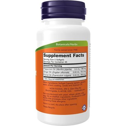 Now Foods Peppermint Gels 90 Softgels