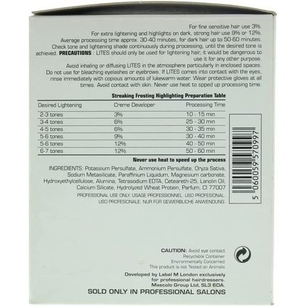 Label M Technical Lites Hi-Lift Pre-Lightener 500G
