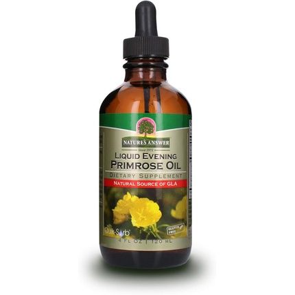 Nature'S Answer Liquid Evening Primrose Oil 4Oz Cold Pressed Essential All Natural Moisturizer For Hair Skin Nails Rosacea Psoriasis Eczema Relief