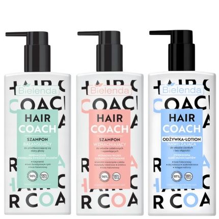 Bielenda Hair Coach Shampoo, Conditioner, And Lotion