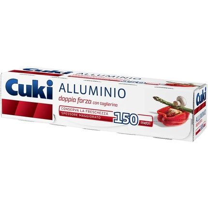 Cuki Aluminium Foil 150 Meters With Cutter Double Strength