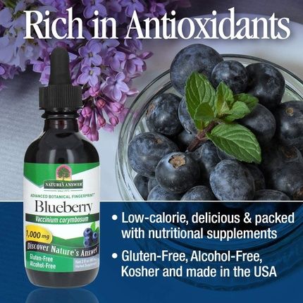 Nature'S Answer Blueberry Fruit Extract Supplement For Eyes 2Oz - Eye And Vision Support - High In Antioxidants - Promotes Blood Circulation - Relieves Red And Itchy Eyes - Image 3