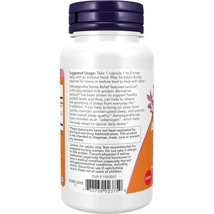 Now Foods Ashwagandha Stress Relief Mood And Sleep Support - Image 3