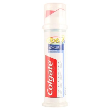 مضخة كولجيت T/Paste 100 مل للتبييض المتقدم (المملكة المتحدة/Pl/Ro/Md/Cz/Sl/Hu/Lt/Lv/Est/Fin)