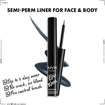 Nyx Professional Makeup Epic Wear Liquid Liner Long-Lasting Waterproof Matte Eyeliner Stone Fox - Image 3