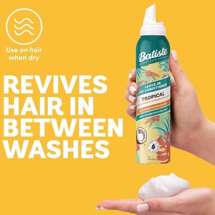 Batiste Dry Leave In Conditioner Tropical 100Ml Hair Foam Exotic Coconut Fragrance With Aloe Vera