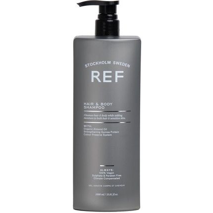 Ref Hair & Body Shampoo 1000Ml Moisturizing Shampoo And Shower Gel For Daily Use
