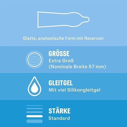 Durex Feel Real Xxl Condoms - Pleasant Smell, Perfect Fit, Easy Roll-On - Large Size, Thin, Moisturized, Dermatologically Tested & Electronically Checked - 20 Pack - Image 3