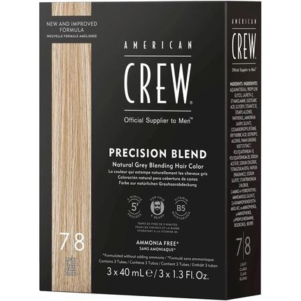 American Crew Precision Blend Lote Cream Number 7/8 Gel Set Light