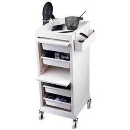 Sibel Discrete Hairdressing Trolley, Cream White, 10.5 Kg