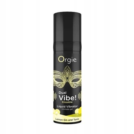 Orgie Dual Vibe Kissable Intimate Gel Flavor With Vibration Effect Lemon Gin With Tonic 15Ml