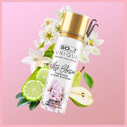So...? Unique Women'S White Blossom Body Mist Fragrance Spray 150Ml