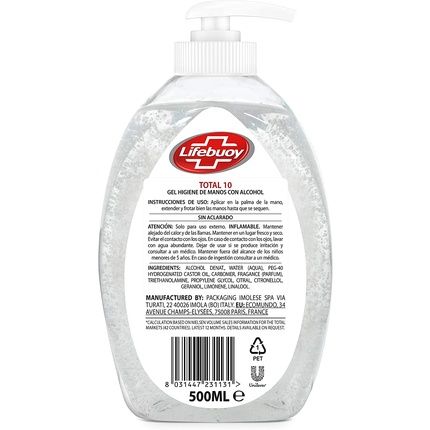Lifebuoy Professional Antibacterial Hand Gel 500Ml