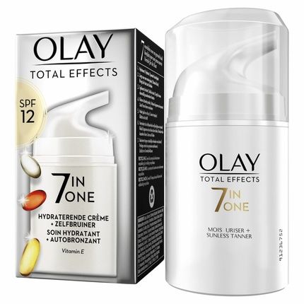 Olay Total Effects 7In1 Moisturizing Day Cream And Self Tanner Spf12 50Ml