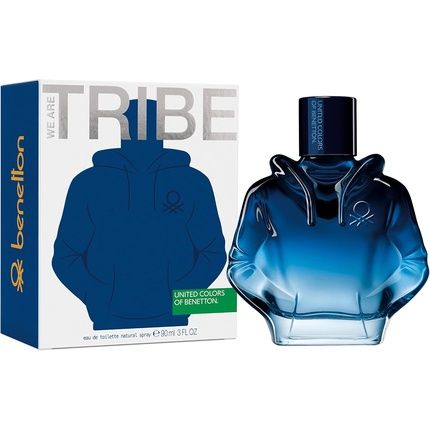 United Colors Of Benetton We Are Tribe Eau De Toilette For Men Long Lasting Young Modern Sporty Casual Scent Lavender Wood Amber Fruity Notes Ideal Day Wear 90Ml