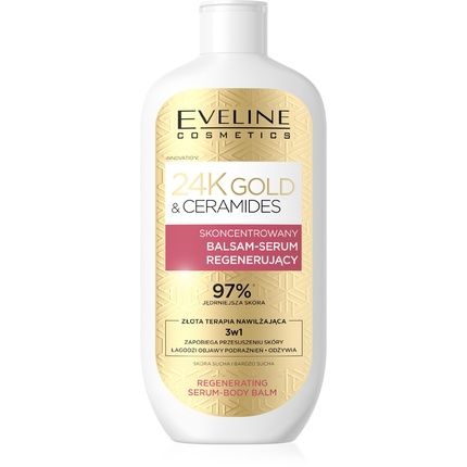 Eveline 24K Gold & Ceramides Concentrated Regenerating Balmserum 3 In 1 400 Ml