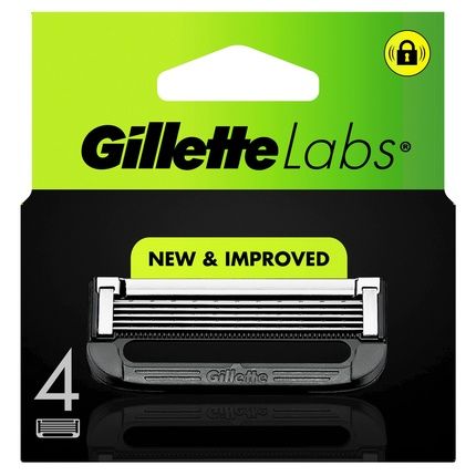 Gillette Labs Razor Blades Key Size Refill Pack Of 4 Units
