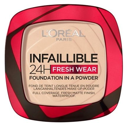 L'Oreal Paris Infaillible 24H Fresh Wear Foundation In A Powder - 20 Ivory, 9G