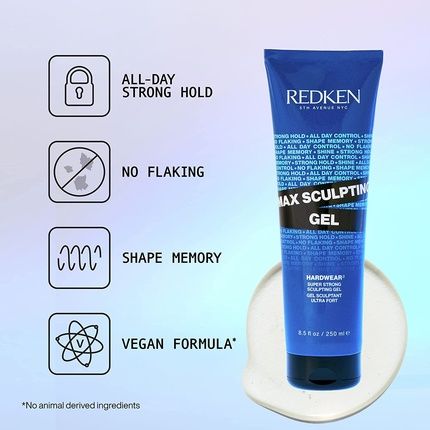 Redken Hardwear 16 Super-Strong Sculpting Hair Gel 250Ml - Image 3