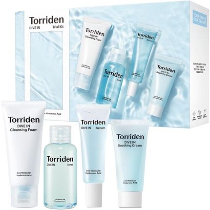 Torriden Dive-In Trial Kit Hyaluronic Acid Infused Daily Skincare 4 Step