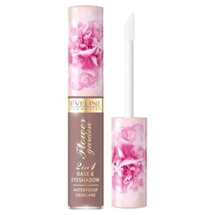 Eveline Flower Garden Base & Eyeshadow Waterproof Liquid Shadows 2In1 No.3 6.5Ml