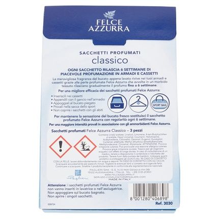 Felce Azzurra Fragrance Sachets 3 Pockets